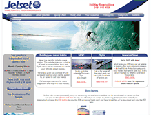 Tablet Screenshot of jetsetholidays.com